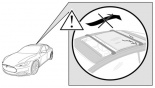 Автомобили с люком: из-за низкой посадки багажника на автомобиле люк на крыше не всегда можно открыть. Проверьте зазор между крышей и багажником перед открытием люка