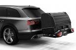 Вместе с Thule BackSpace XT образует универсальный багажник, обеспечивая дополнительный объем 300 л с удобным доступом